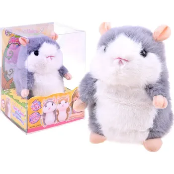 plyšák Interaktivní mluvící křeček Šedá