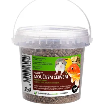 Krmivo pro rybičky Peletky s moučným červem 0,5l (350g)