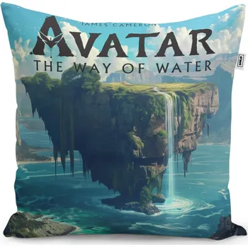 Polštář Sablio Polštář Avatar The Way of Water Plovoucí ostrov - 40x40 cm