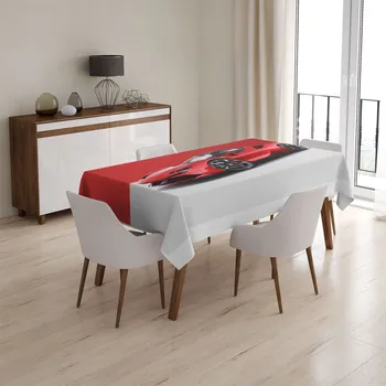 ubrus Sablio Ubrus Ferrari na červenobílé - 130x170 cm