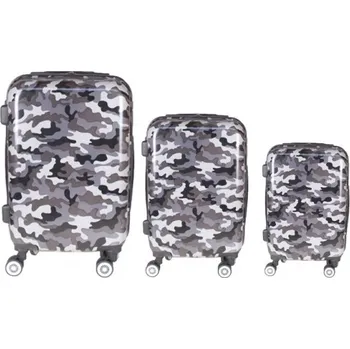 Sada 3 kufrů skořepinových LP35 (fialový maskáč)