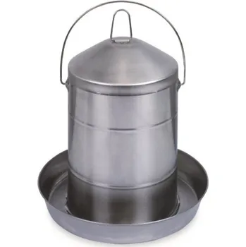 napáječka pro hospodářská zvířata Napájecí kbelík pro drůbež, nerezový, 12 litrů - GAUN 12029 12 l