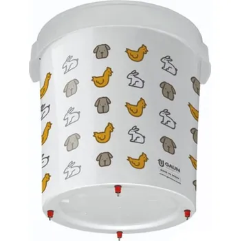 Chov hospodářského zvířete Napájecí kýbl s vertikálními niply, 32 litrů - GAUN 12200