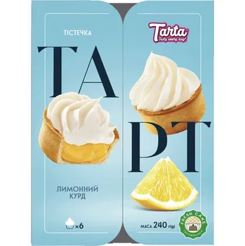 Trvanlivě pečivo Zákusky Tart Citronový Kurd 240g TARTA