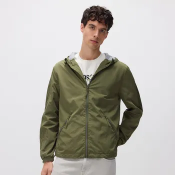 Dámský kabát Reserved - Bunda s kapucí - pudrově zelená - 7214H-97X - 7214H-97X-XL