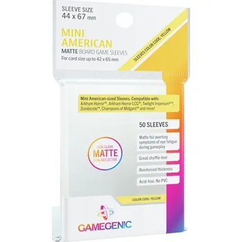samolepka Gamegenic: Boardgame Sleeves MATTE Mini American 44x67 mm