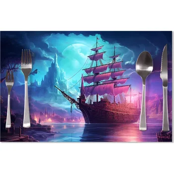 prostírání Sablio Prostírání Magická plachetnice pod měsícem: 40x30cm