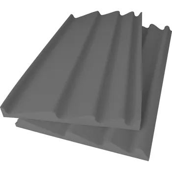Příslušenství ke zvukové technice Mega Acoustic WAVE Panel AB 120x60 Light Gray Absorpční penový panel