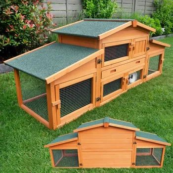 králíkárna Dřevěná králíkárna PRACHATICE, 1800x620x720 mm