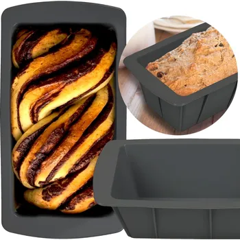 Nádoba na pečení SILIKONOVÁ FORMA NA PEČENÍ OBLOŽNÍKOVÁ NON-STICK NA CHLÉB PAŠTIKU KOLÁČE