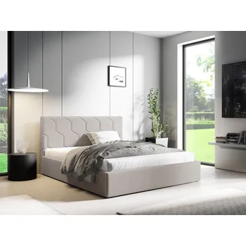 Postel Eka Čalouněná postel MEDOX 180x200 cm Barva látky Trinity: (2322) Světlá modrá, Úložný prostor: Bez úložného prostoru