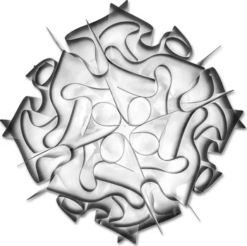 Slamp Veli medium Black, stropní svítidlo z opalflexu v černé barvě, 2xE27, prům. 53cm