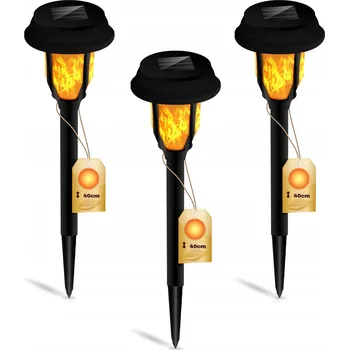 Venkovní osvětlení Solární lampa Masterled , černá, 40,5 cm, 3 ks