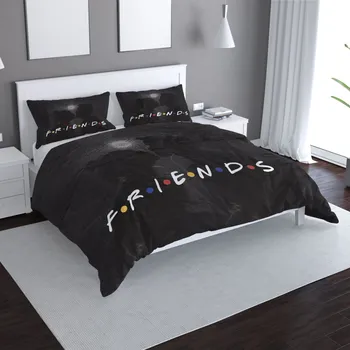 Povlečení Sablio Povlečení Seriál přátelé FRIENDS Polibek - 140x220 / 90x70