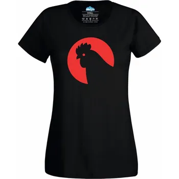 Dámské tričko Bojovný Kohout za Úsvitu (Velikost: 4XL, Barva: Černá)