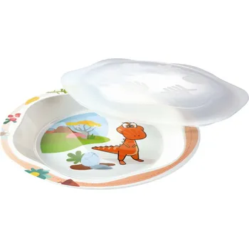 dětský talíř TESCOMA Dětský talíř s poklopem Dino