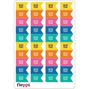 Diagnostický test Fleppi Samolepky Test | 40ks Bright Day Varianta: lesklá