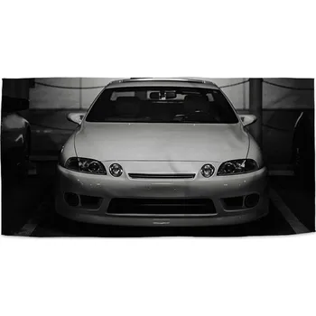 Sablio Ručník Bílé sportovní auto - 30x50 cm