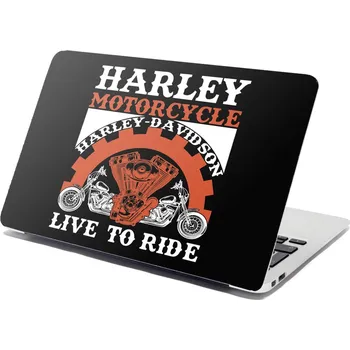 samolepka Sablio Samolepka na notebook Harley-Davidson Live to ride - 29x20 cm