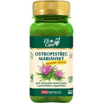 Přírodní produkt VitaHarmony Ostropestřec Mariánský 140 mg 110 tob.