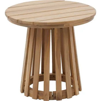 Zahradní stůl DEOKORK Luxusní stolek z akácie XENIA ⌀ 50 cm