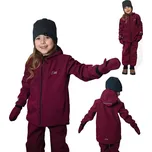 Esito (ušito v ČR) Dívčí jarní/podzimní softshellová bunda Esito s fleecem duo vínová