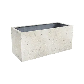Květináč Moderní květináč Grigio, Box Antique White 30x80x30cm