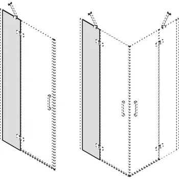 GELCO TRINITY fixní díl dveří 1200mm, sklo čiré (GT1112C)