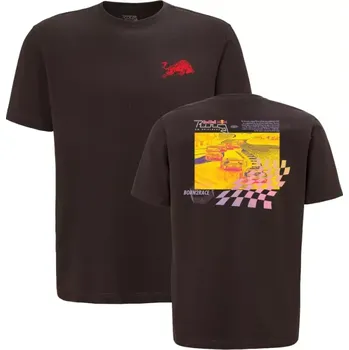 Fanouškovské tričko Red Bull Ring TRACK černé s motivem RR - L