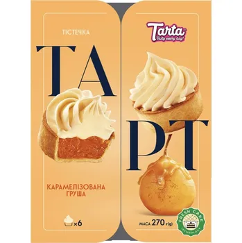 Zákusky Tart Karamelizovaná Hruška 270g TARTA