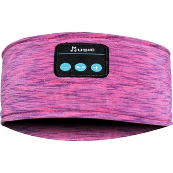 Sluchátka Sluchátka + sportovní čelenka - bezdrátová TWS - sportovní - látková - růžová