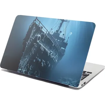 samolepka Sablio Samolepka na notebook Vrak lodi na dně moře - 29x20 cm