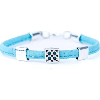 Kabelka Korkový náramek - Modrý