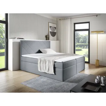 Postel Eka Kontinentální čalouněná postel SARAH - Trinity (90x200 cm) Barva látky Trinity: (2314) Šedá