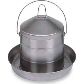 napáječka pro hospodářská zvířata Napájecí kbelík pro drůbež, kovový, 8 litrů - GAUN 12028