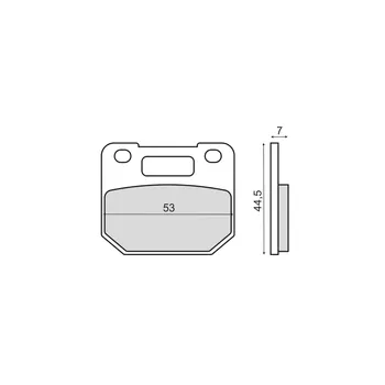 Brzdová destička Brzdové destičky RMS 225103083