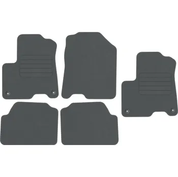 autokoberec Kobercové rohožky Edecor velurové 5 ks