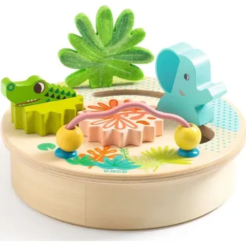 domeček pro figurky DJECO Aktivity stoleček pro nejmenší MultiSmall