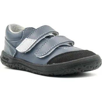 Chlapecké tenisky Jonap barefoot dětské kožené tenisky B22 mv šedá Velikost: 25