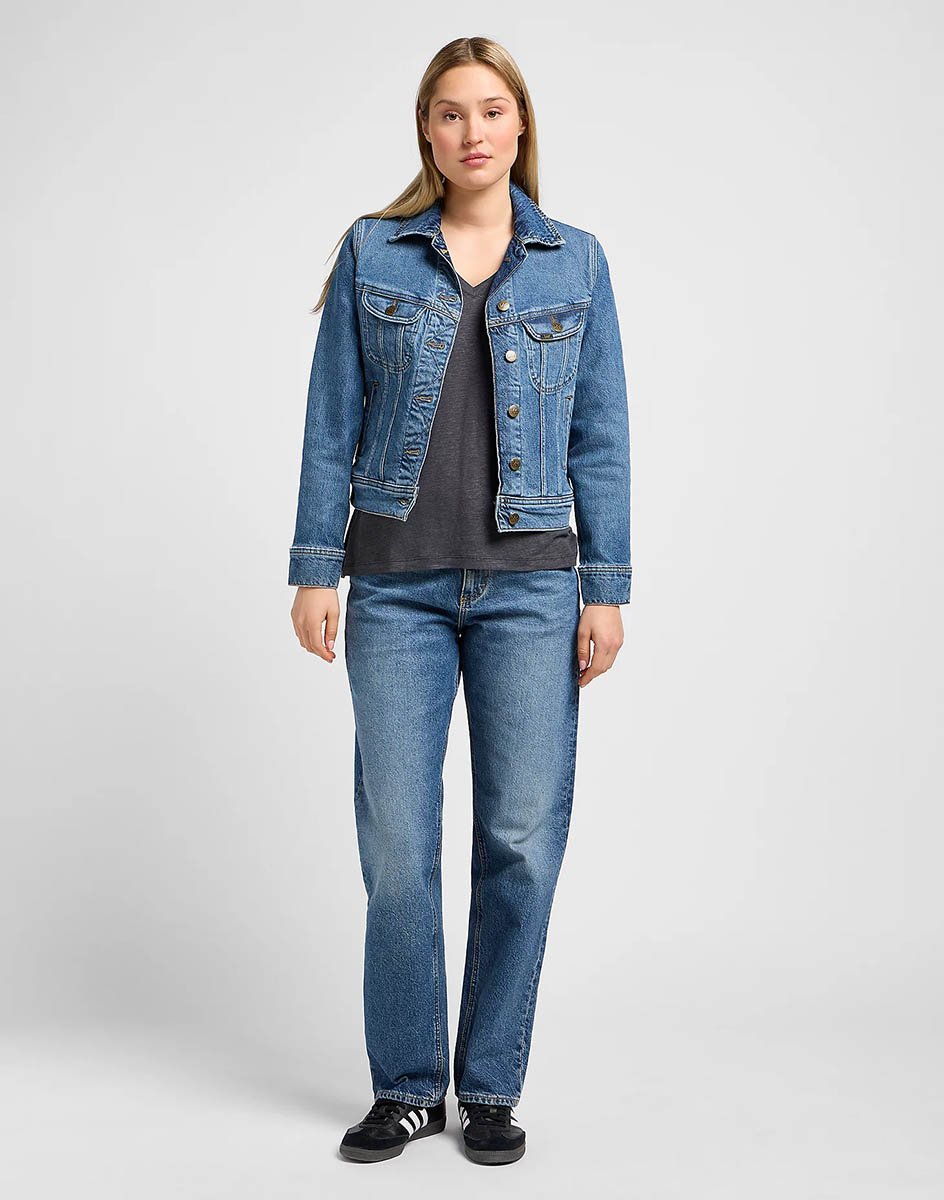 Džínová bunda LEE RIDER JACKET CLASSIC INDIGO 112341297 Velikost: M