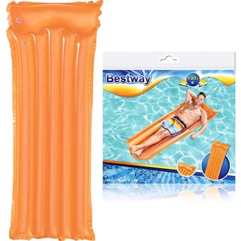 Bestway 44013 Nafukovací lehátko Beach Deluxe 183 x 76 cm Oranžová