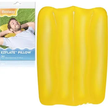 Dekorativní polštářek Bestway 52127 Nafukovací polštářek 38 x 25 cm Žlutá