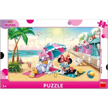 Puzzle Dino Puzzle Minnie oslava 15 dílků deskové