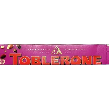 Čokoláda TOBLERONE čokoláda 100g MLÉČNÁ s rozinkami a mandlovým nugátem (Mléčná čokoláda Toblerone 100g)