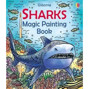 Cizojazyčná kniha Sharks Magic Painting Book