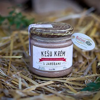 1 Kešu krém s jahodami Božské oříšky 190 g