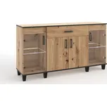 Vitrína Pola 4D1S - dub Artisan