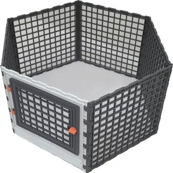 Ohrádka pro morčata Leganest, 6 dílců 30x30cm, dvířka 25x23 cm