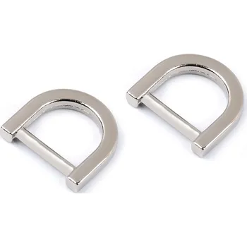 Polokroužek na kabelky šíře 15 mm, malé, 1 nikl