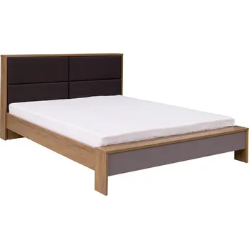 Postel Maridex Manželská postel Latika 160x200 cm, SOFT Zvolte barevné provedení: dub burgundzki, popel